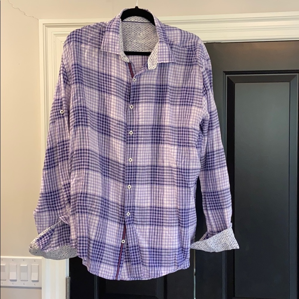 Bugatchi Men’s Linen Button Down - image 1